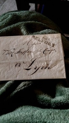 LETTRE PRECURSEUR TRES. BELLE  DE BELFORT. 