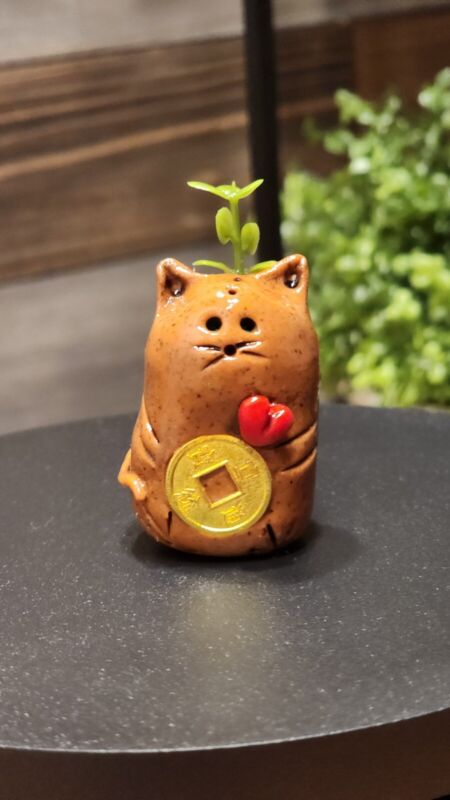 Miniature Lucky Cat,Fortune Cats,Ceramic Lucky Cat,Maneki Neko For Luck 