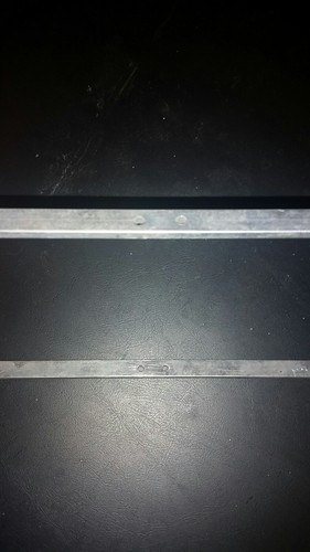 NOS Aluminum Screen Door Grille Letter Initial Push Bar 33 1/2