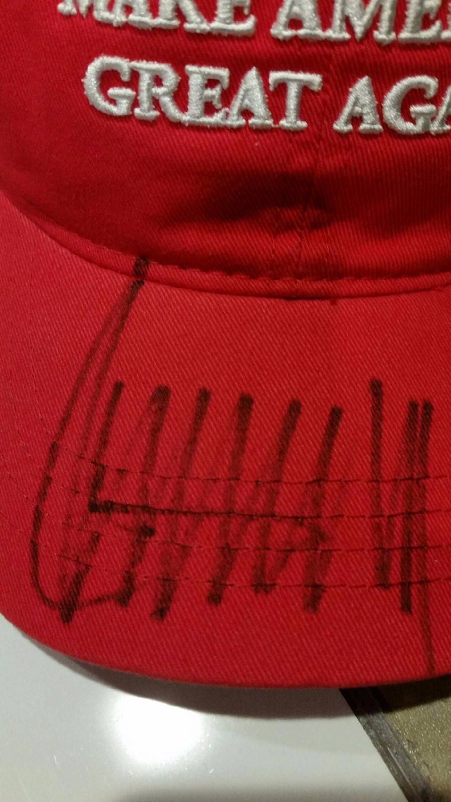 RARE DOUBLE Cert President Donald Trump Signed Auto Hat Cap - PSA/DNA & JSA