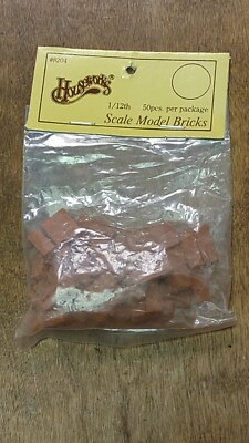 Houseworks Genuine Kiln Fired Red Model Bricks #8204 Dollhouse Building NEW