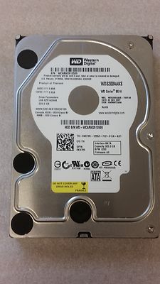 WESTERN DIGITAL WD3200AAKS-75VYA0 320GB SATA HARD DRIVE DCM: HARNNT2AAN