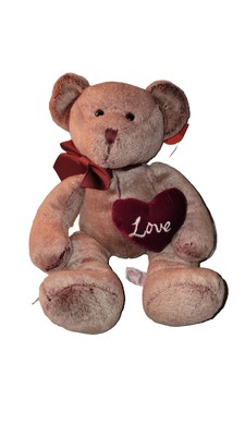 Russ Chantelle 14'' Teddy Bear holding heart- Valentines Gift!