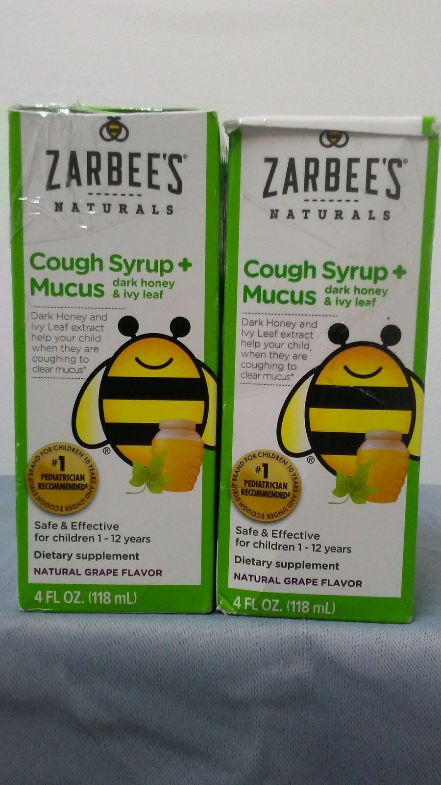 LOT 3 ZARBEE'S NATURAL KIDS NIGHTTIME COUGH SYRUP & COUGH SYRUP + MUCUS EXP 9/20