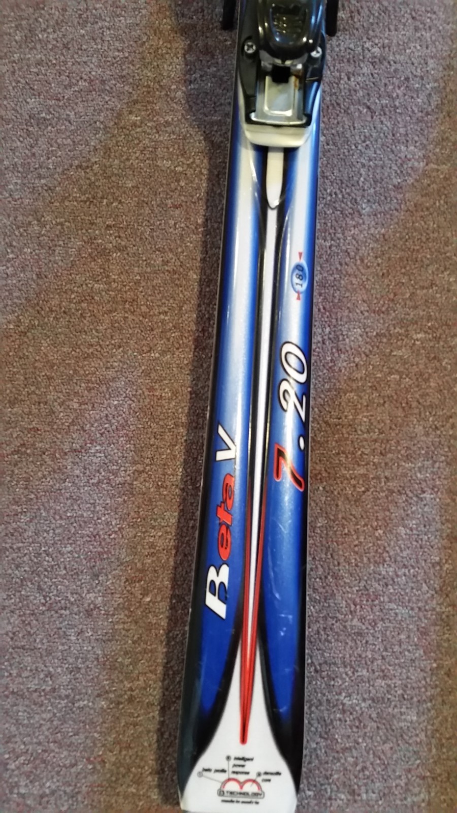 Rossignal Atomic Beta V 7.20 180 Cm Skis With Bindings, Blue, White, Red