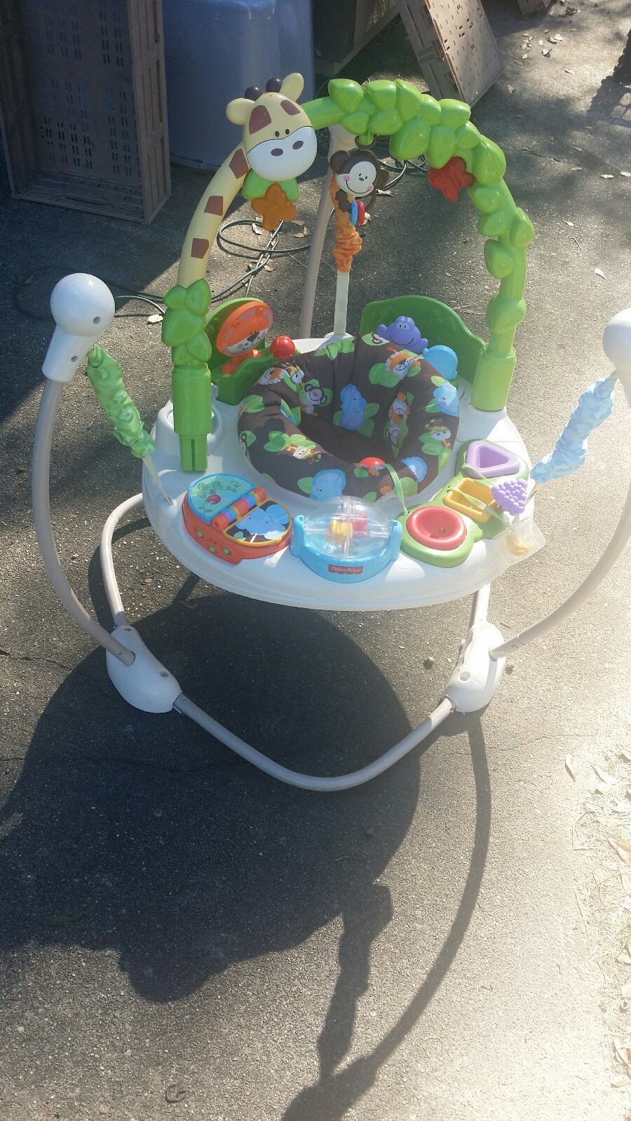 FISHER PRICE JUMPEROO JUMPER & BOUNCER WALKER ACTIVITY CENTER LOVE YOU ZOO PARTY