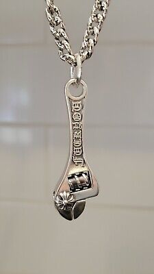 CHROME HEARTS vtg F*** Y** Wrench Tool Pendant .925 Silver CHROME HEARTS vtg F*** Y** Wrench Tool Pendant .925 Silver