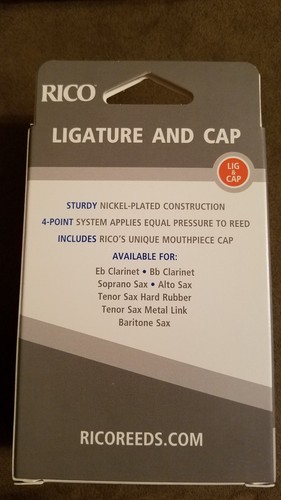 Rico Alto Sax Nickel Plated Ligature, New in Box!