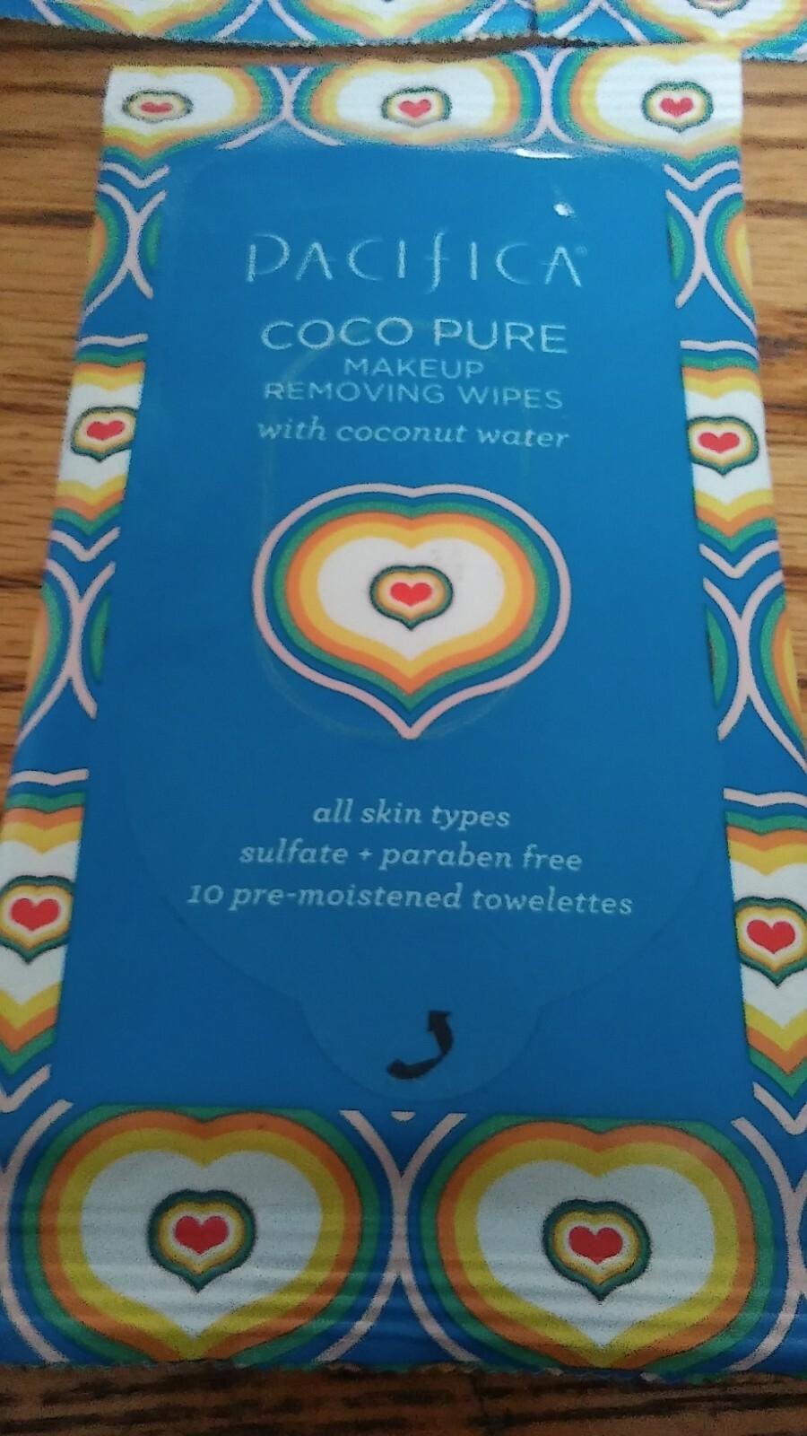 Lot Of 5 Pacifica Coco Pure Makeup Removing Wipes 10 Wipes Each