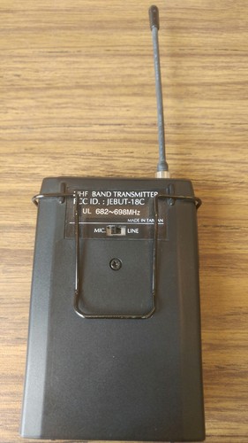 Anchor WB-6000 16 Channel UHF Band Wireless Bodypack Transmitter JEBUT-18C