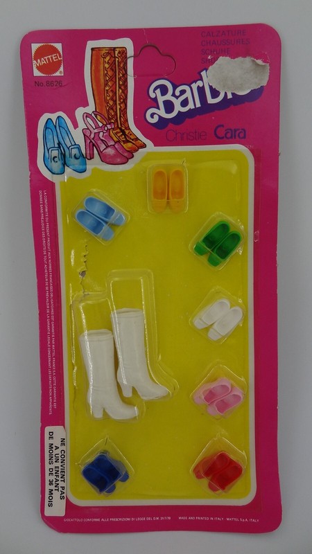 Mattel 8626 Chaussures Pour Barbie Christie Cara