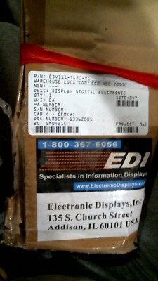 ELECTRONIC DISPLAYS INC EDV111-1680-MC ELECTRONIC DIGITAL DISPLAY -FREE SHIPPING