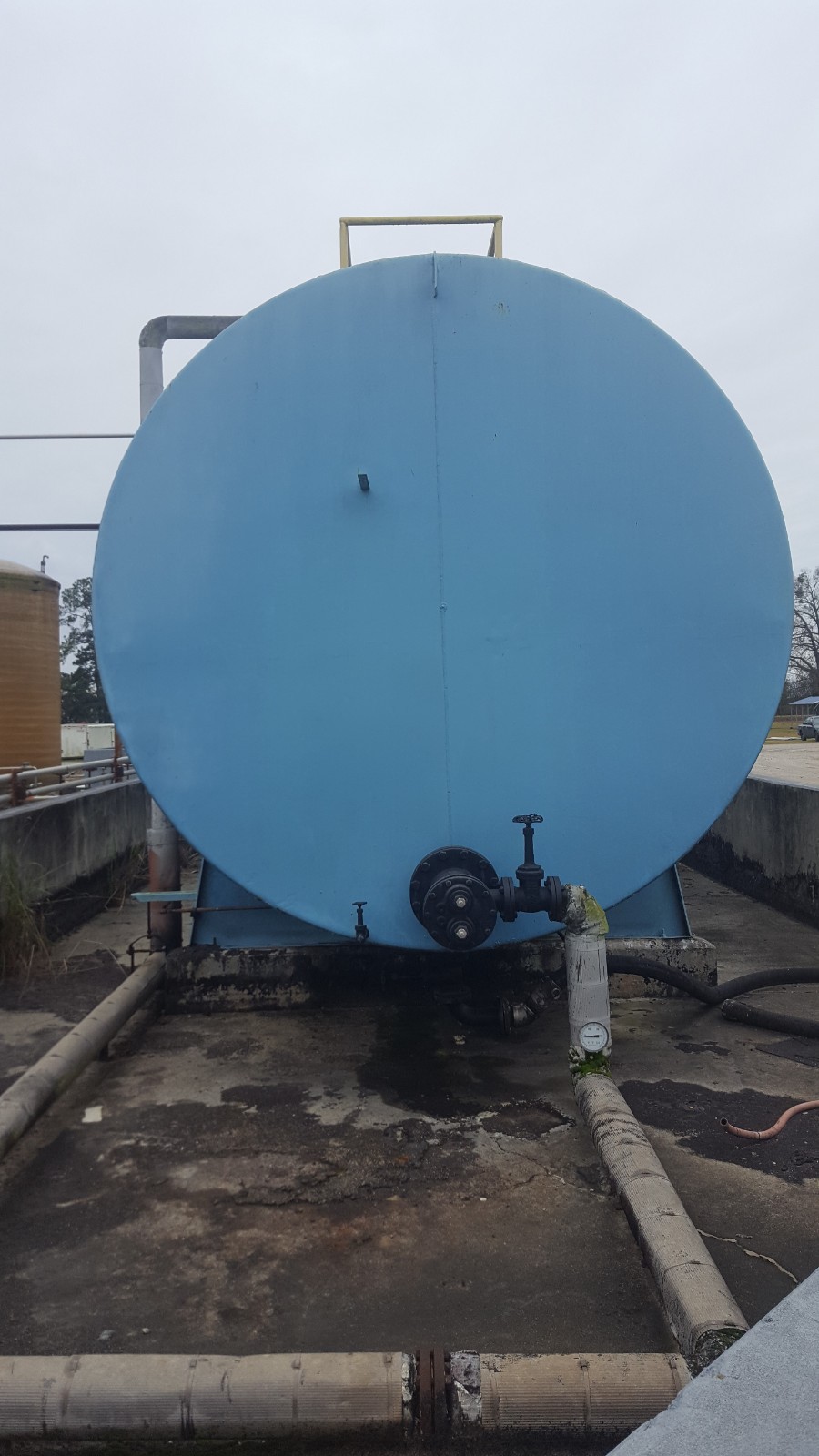 30,000 gal. above ground bulk fuel tank, diesel,gas,water,septic.