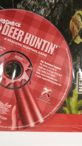 Redneck Deer Huntin' PC-CD Rom 1998 Hunting Game W/Windows '95 W/Mousepad