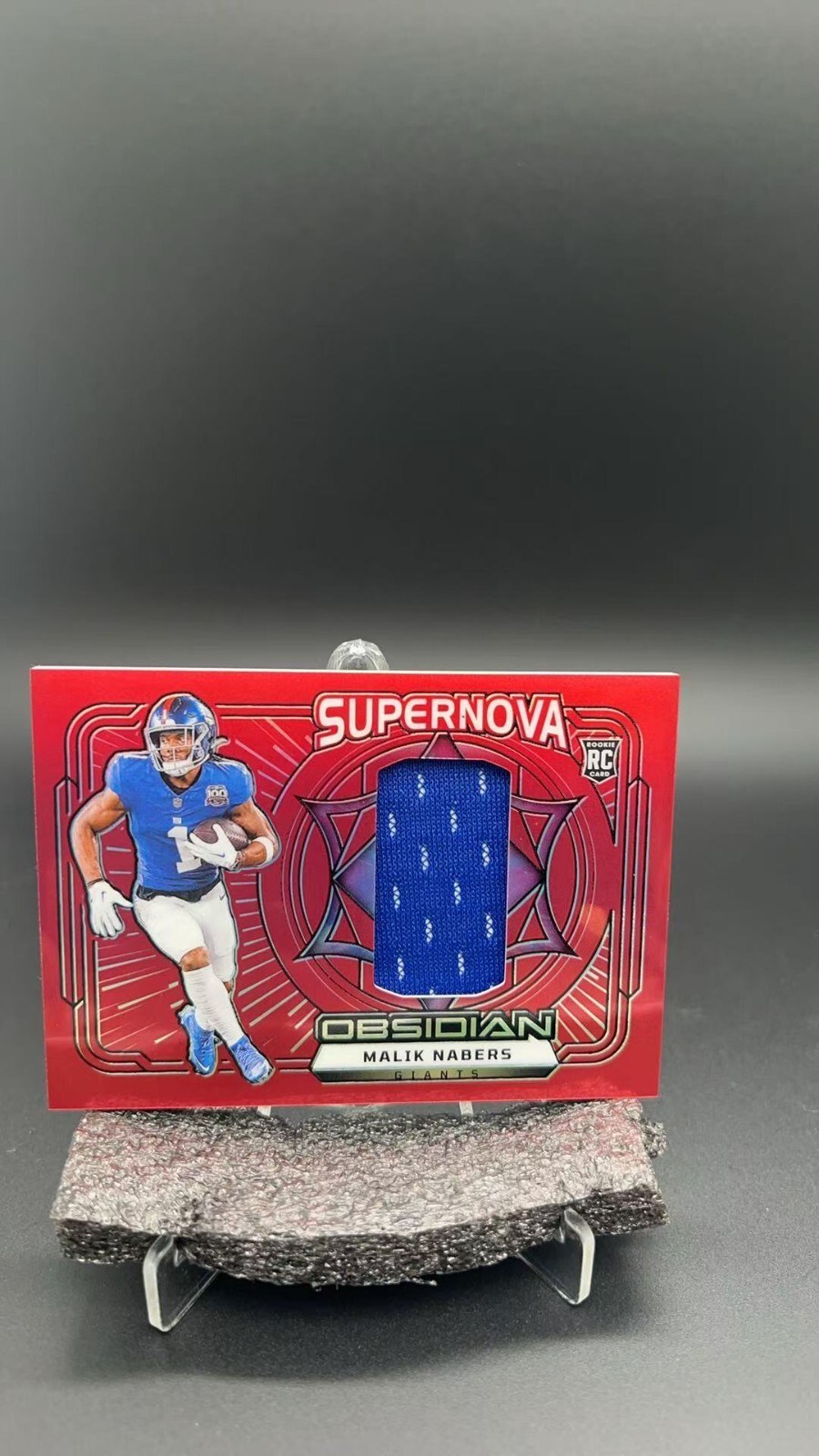 LOST FROM THE PICTURES DEBONAIRE (デボネア) 2024 Panini Obsidian NFL Malik Nabers RC Supernova