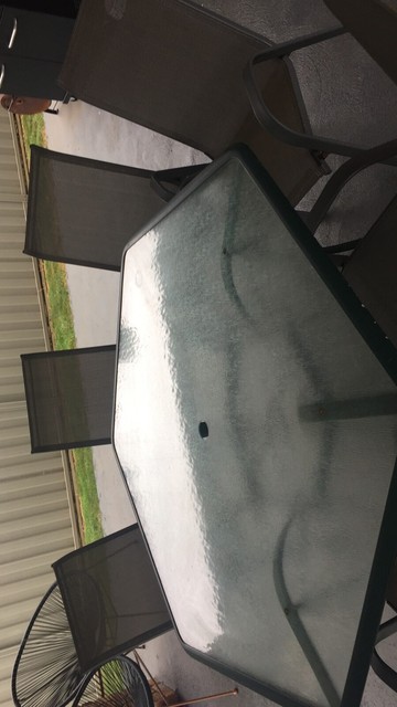 Hexagonal outdoor table and 6 chairs | Outdoor Dining Furniture