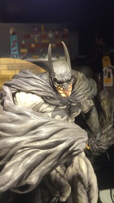 DC Batman Black Version große schwere Vinyl Statue No Sideshow Selten