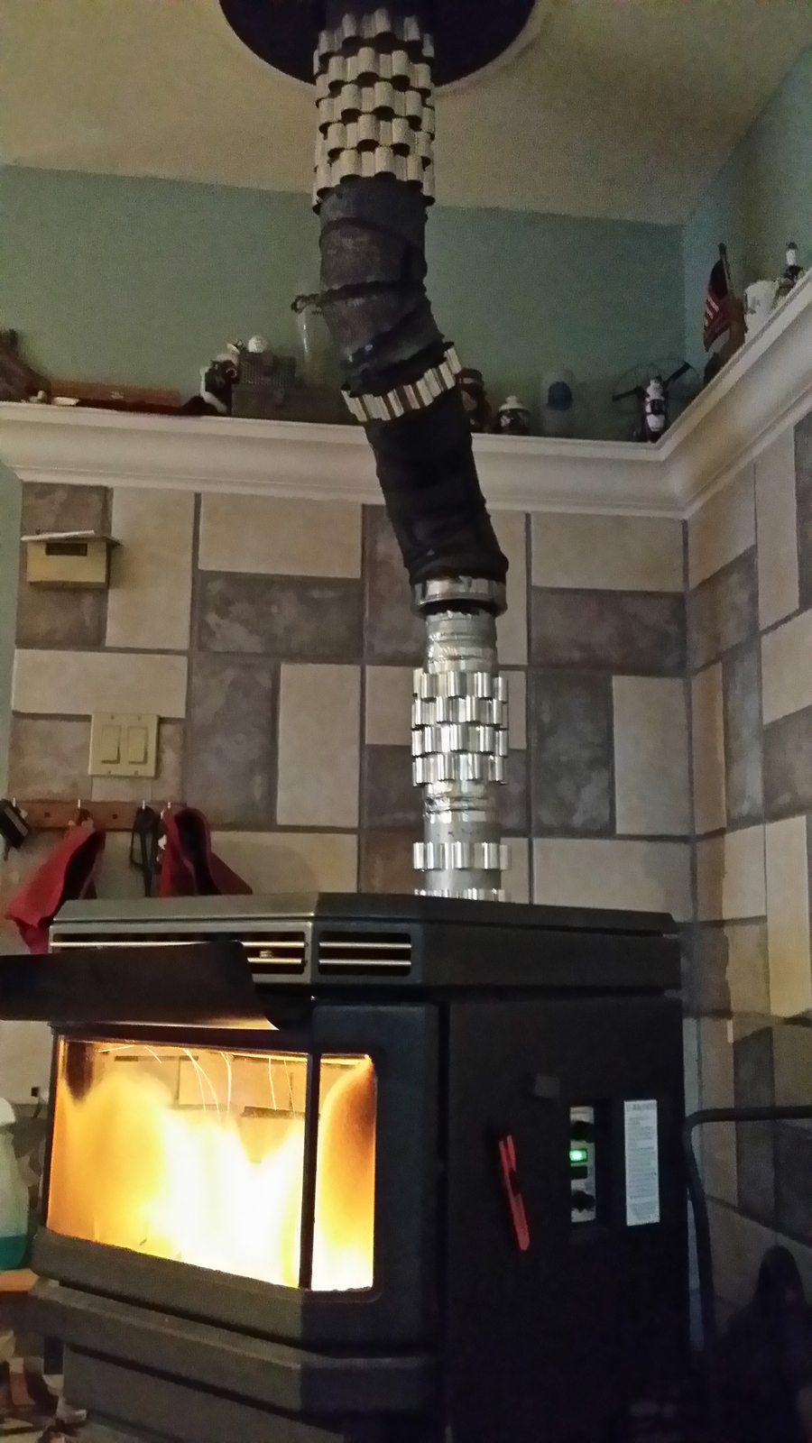 6 Stovepipe heat Reclaim Radiator, 6 in dia stove pipe heat exchanger