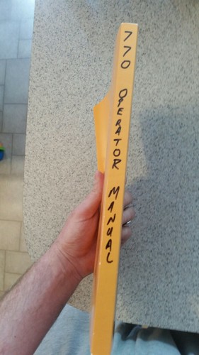 John Deere Operators Manual 770g, 770gp, 772g, And 772g Motor Graders