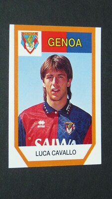 #83 CAVALLO CALCIO GENOA GRIFONE FOOTBALL CALCIATORI 1993-1994 EUROFLASH
