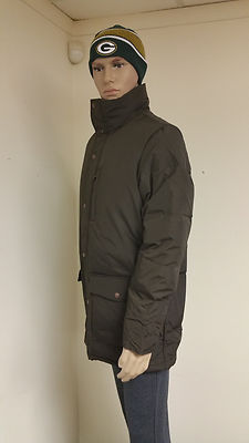 Pre-owned Woolrich Authentic  Men's Dark Wood Langhorne Parka Jacket 550 Fill Down 16106