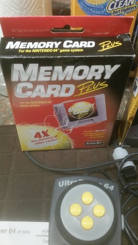 Nintendo N64 OEM Jumper Pak  Box Manual Controller Ultra Racer Memory Card Plus