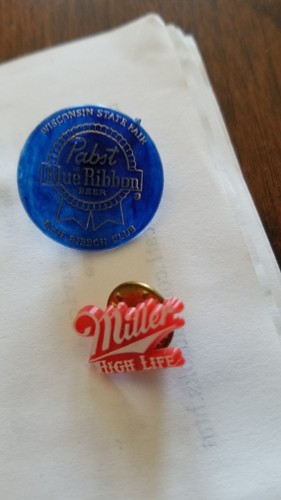 Hard Plastic Pins BEER AND WINSTON CIG.PINS