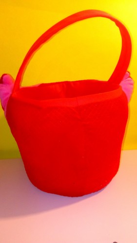 PJ MASK Owlette Hard Plastic Treat Bag Tote Bag Halloween Easter Basket Preowned