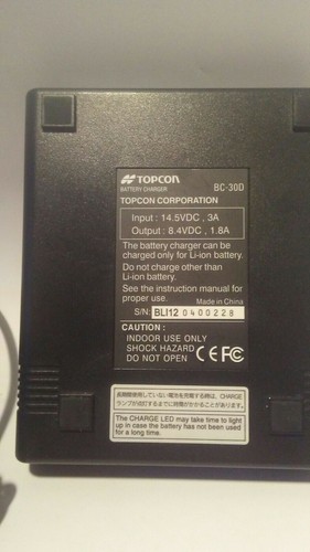 OEM Topcon Dual Battery Charger BC-30D