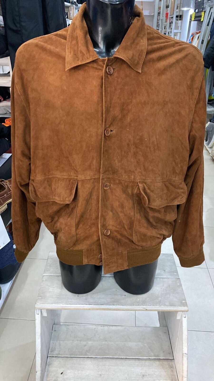 Genuine Leather Jacket Used Men's Size 58 Brown XXE137L | eBay Genuine Leather Jacket Used Men's Size 58 Brown XXE137L | eBay