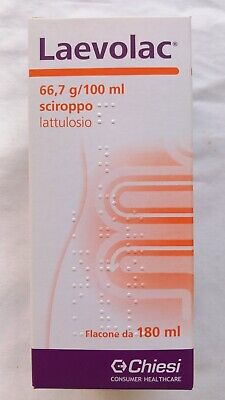 Laevolac Sciroppo 66,7%/100 ml Lattulosio 180 ml Lassativo DUE CONFEZIONI