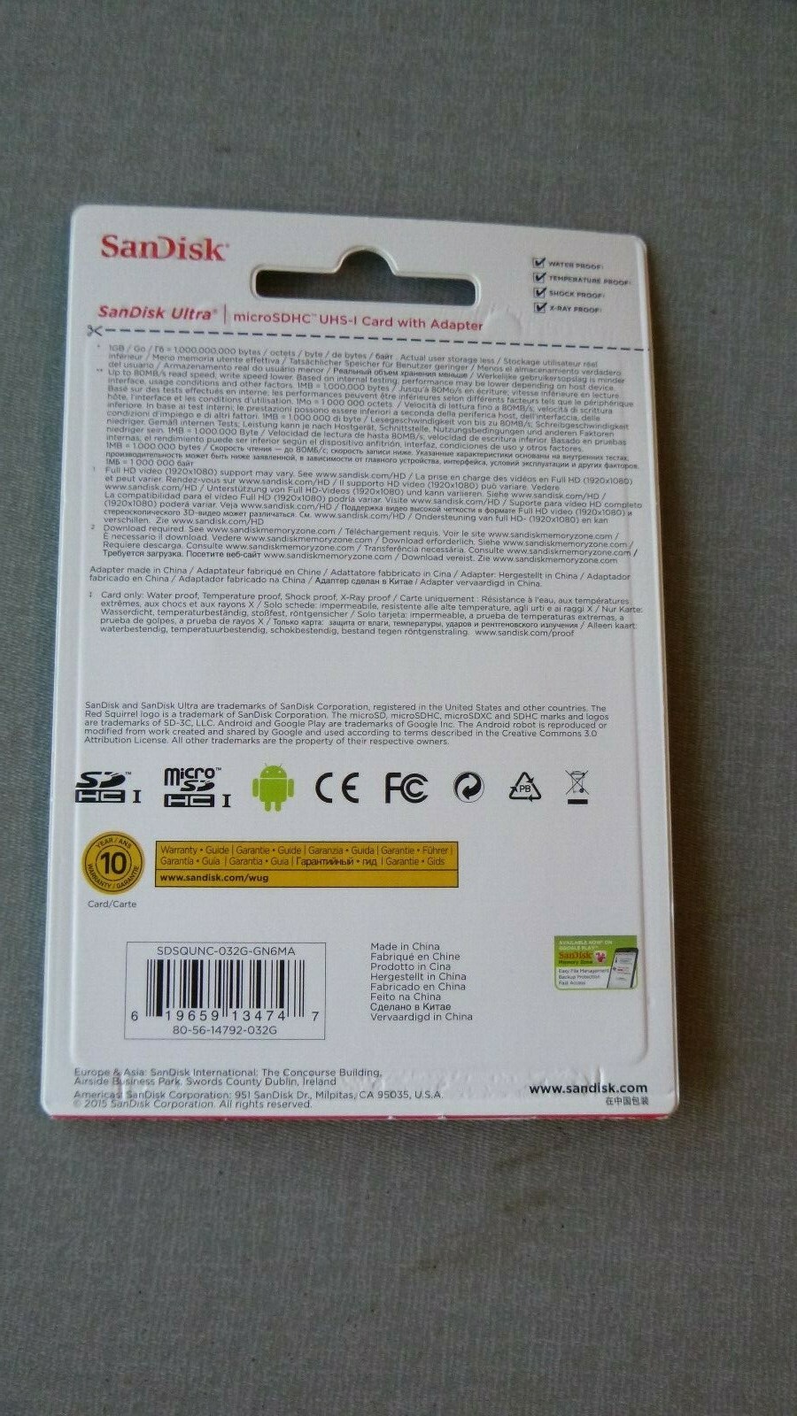 32 GB SanDisk Ultra Micro SD Card