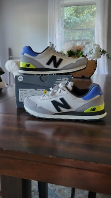 New Balance Mens SIZE 7.5 WIDE 515v1 Nimbus Cloud White Gray Black Blue Yellow