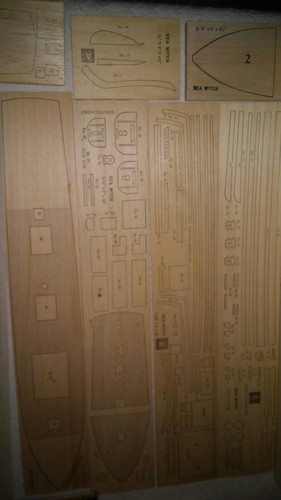 Vintage Scientific Wood Ship Model The Sea Witch Flipper Ship 27 and 1/4