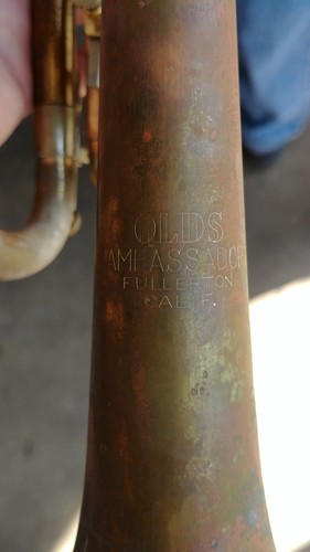 Vintage F.E.Olds Ambassador Bb Trumpet c. 1970's Brass Musical Instrument!