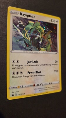 Pokemon TCG Rayquaza HOLO SWSH029 2020 Sword & Shield Black Star Promo Card 
