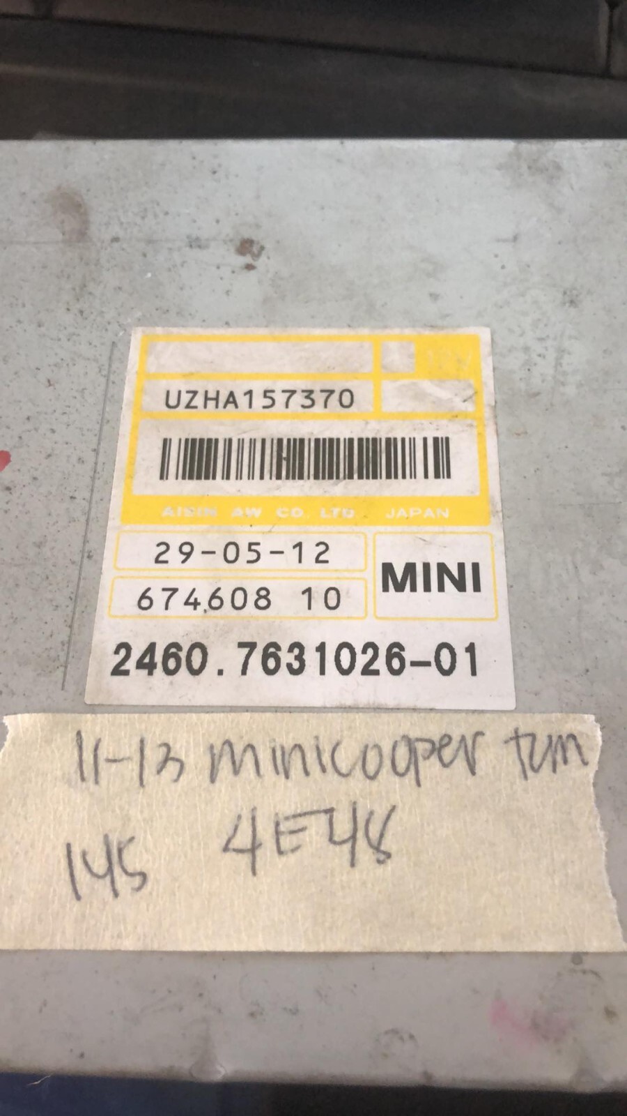 2011-2013 Mini Cooper ecm transmission control module