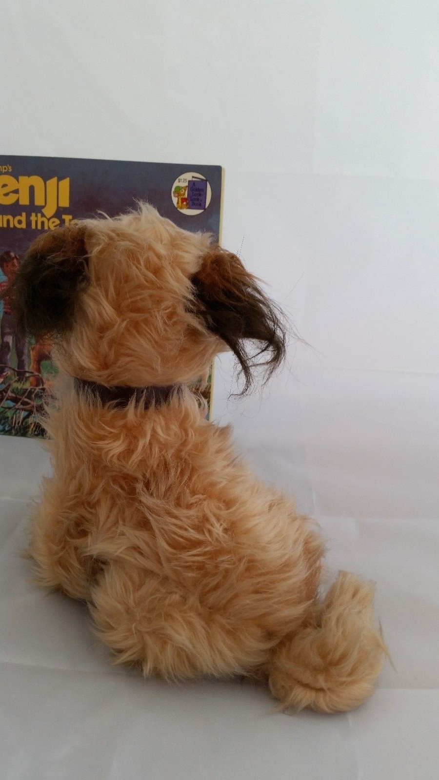 ADORABLE 1980 BENJI Stuffed Animal by Dakin with Benji Book. A Must See!