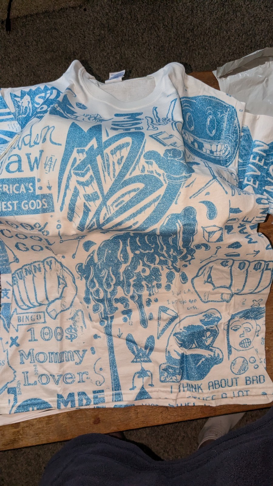 HYDE着 CLOWN DOLMAN SLEEVE TEE HYDE着 CLOWN DOLMAN SLEEVE TEE clown shirt sold on Temu