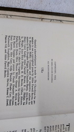 Vintage 1923 BOLENIUS Third Reader as Shown