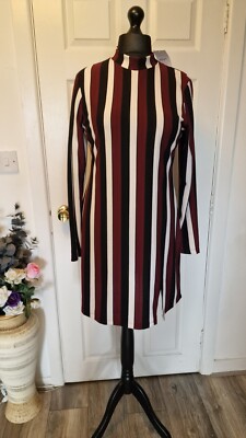 NEXT size 16/18 striped retro 60s style mini dress