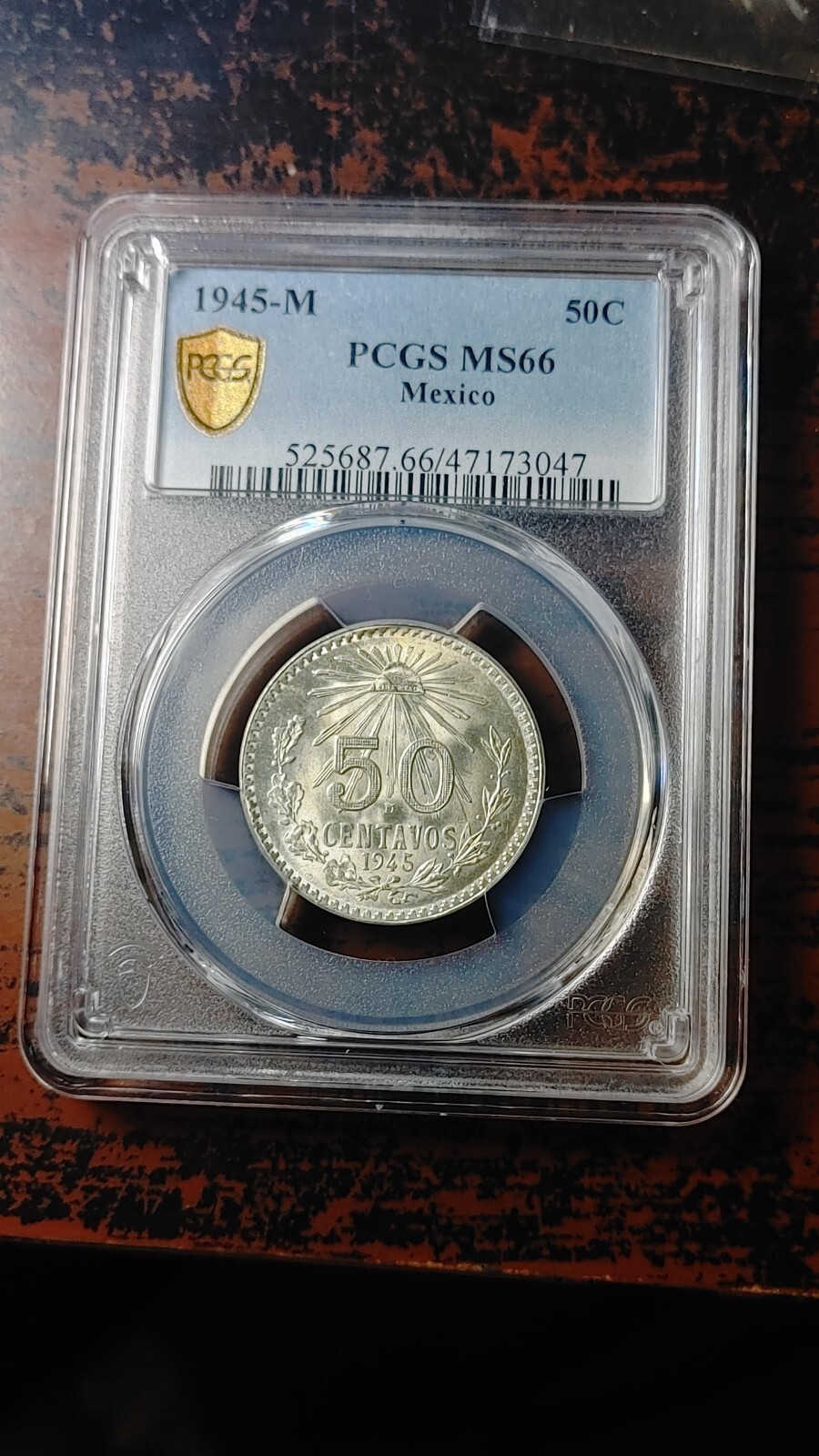 古銭 銀貨 1935年 メキシコ 50セント MS66 NGC認証 古銭 銀貨 1935年 メキシコ 50セント MS66 NGC認証 最も信頼