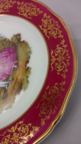 Vtg Limoges France Collector Plate Courting Couple Fragonard Porcelaine d'Art 10
