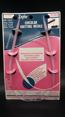 Vintage Susan Bates Circular Knitting Needle Size 9 (29 inch) New NOS