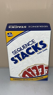 Sequence Stacks Card Game - Sequence Fun in a Five-Card Run, White by Goliath