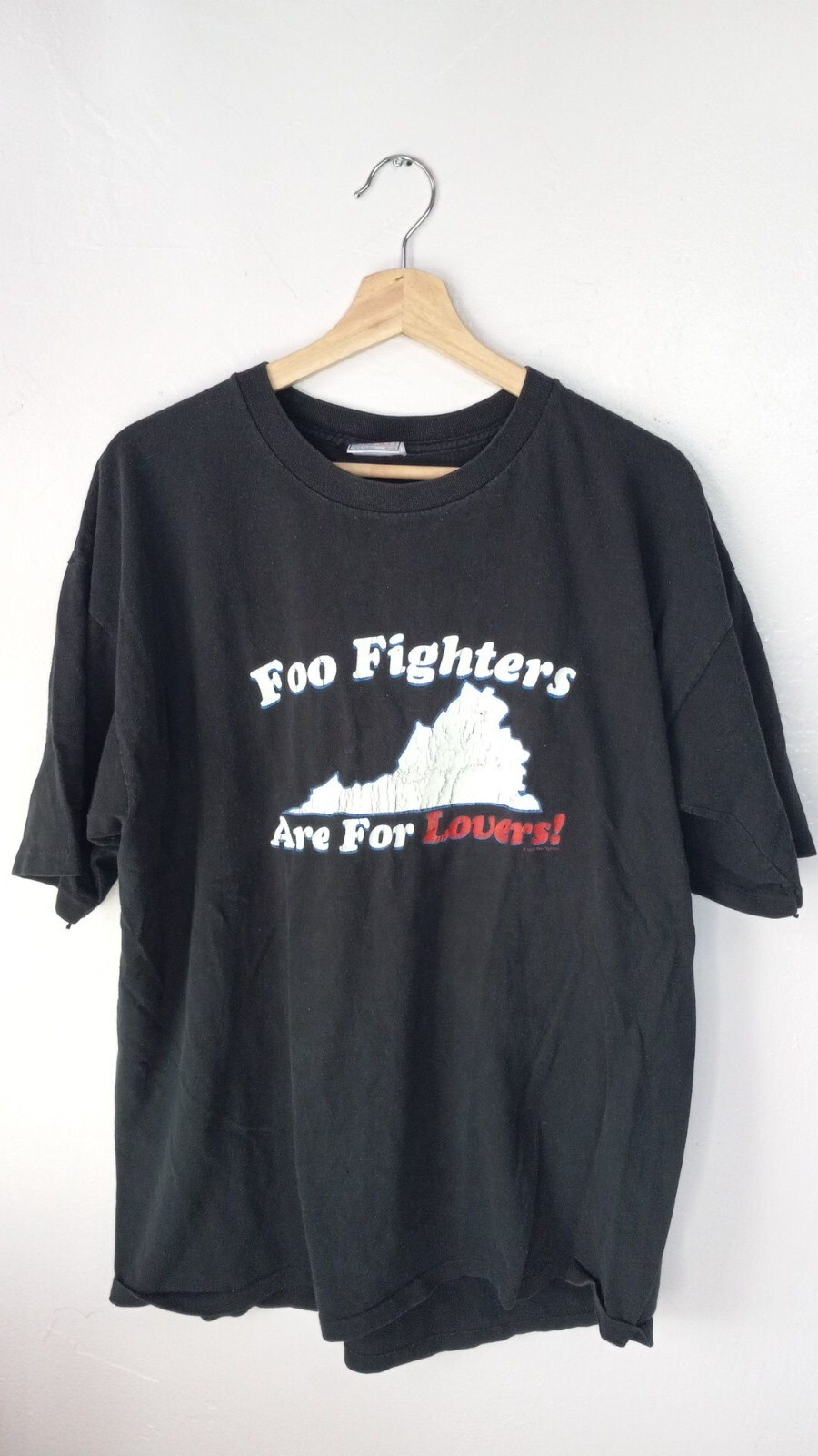 Vintage Foo Fighters Are For Lovers Tee Black XL Single