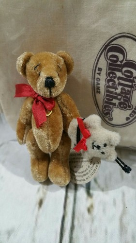 GANZ Miniature bear Arnold Cottage Collectibles Linda Kunz nwt 3