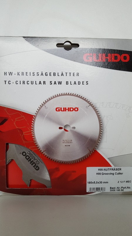 Guhdo Hm Fraise Ã Rainure Plate Lame De Scie Ã Rainure 150 X 6,0 X 30 Mm Z12 F
