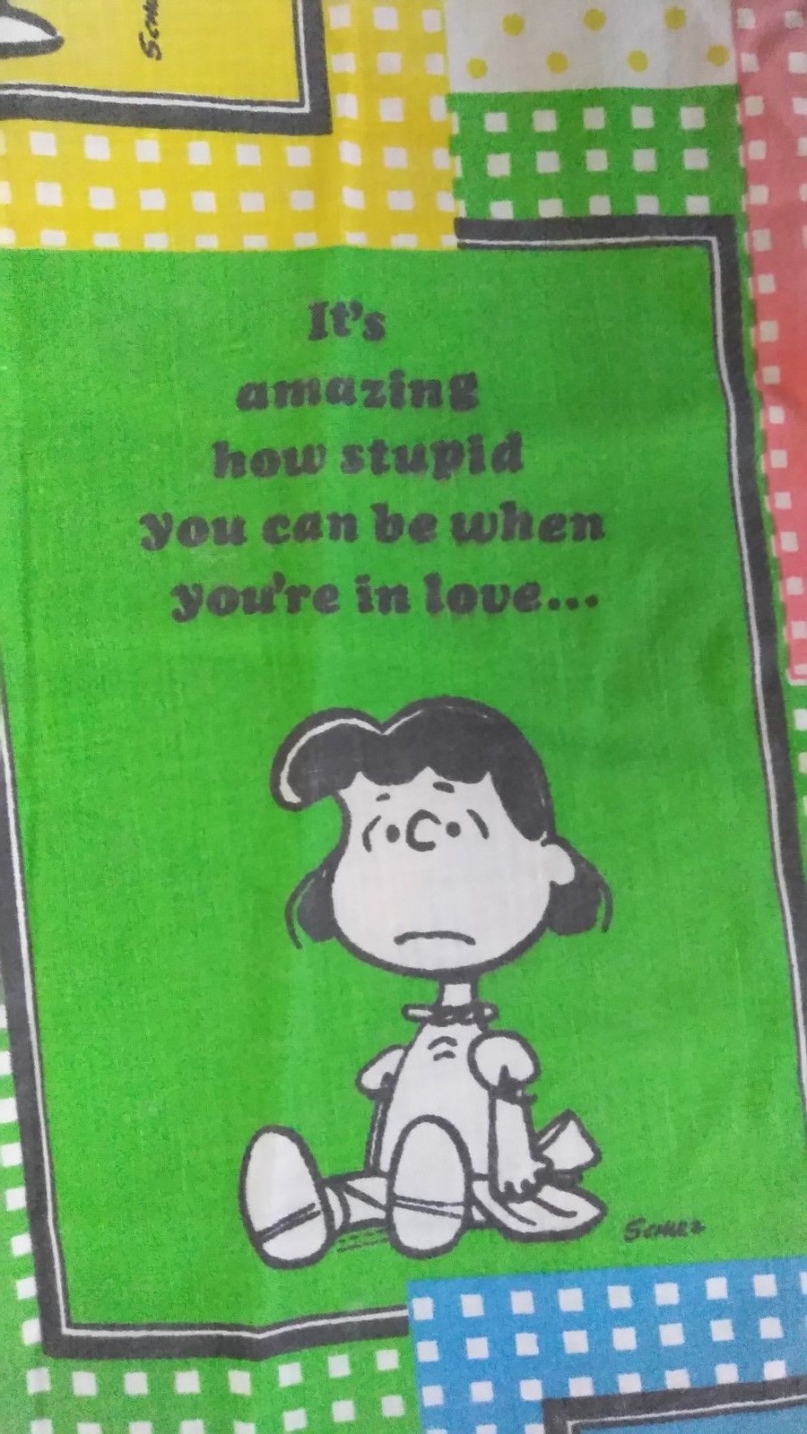 Vintage 1970 Peanuts Schultz Charlie Brown Flat Fitted Twin Sheet 3 Pc Set Sears