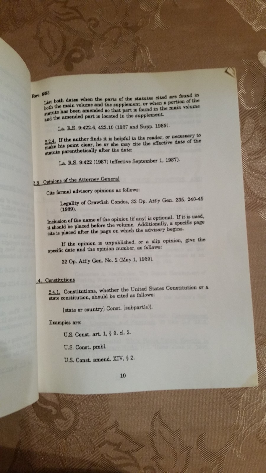 Streamlined Citations For The Louisiana Judge And Lawyer